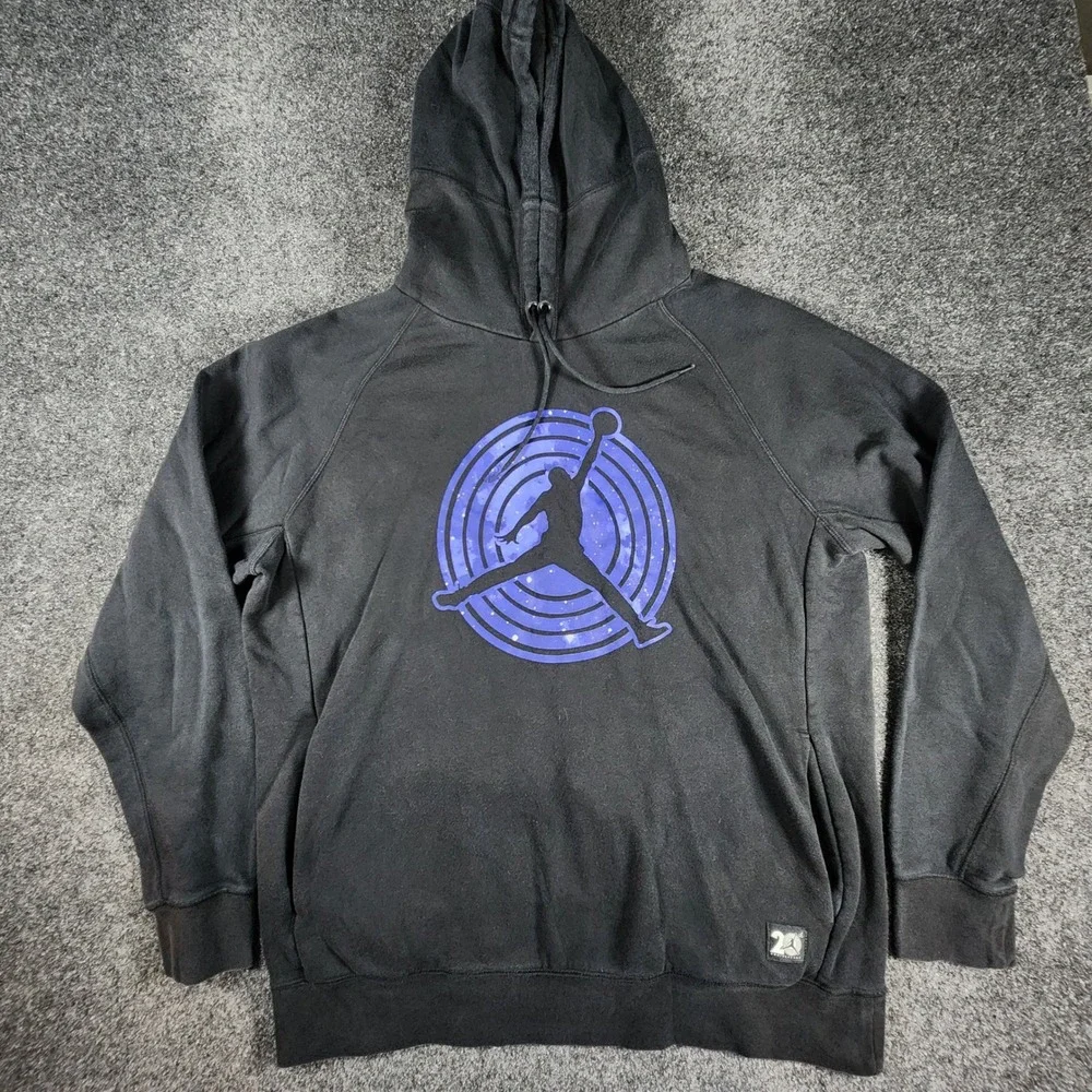 Jordan Space Jam 20th Anniversary Jumpman Hoodie Mens XL Black  823714-010